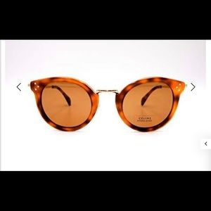 Celine polarized tortoise & gold sunglasses.